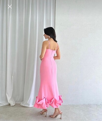 Pembe abiye - Görsel 4