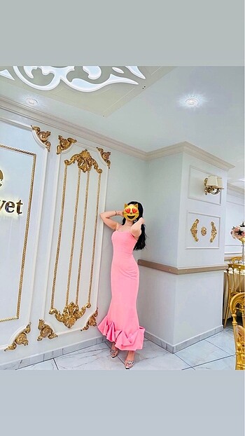 Pembe abiye - Görsel 5