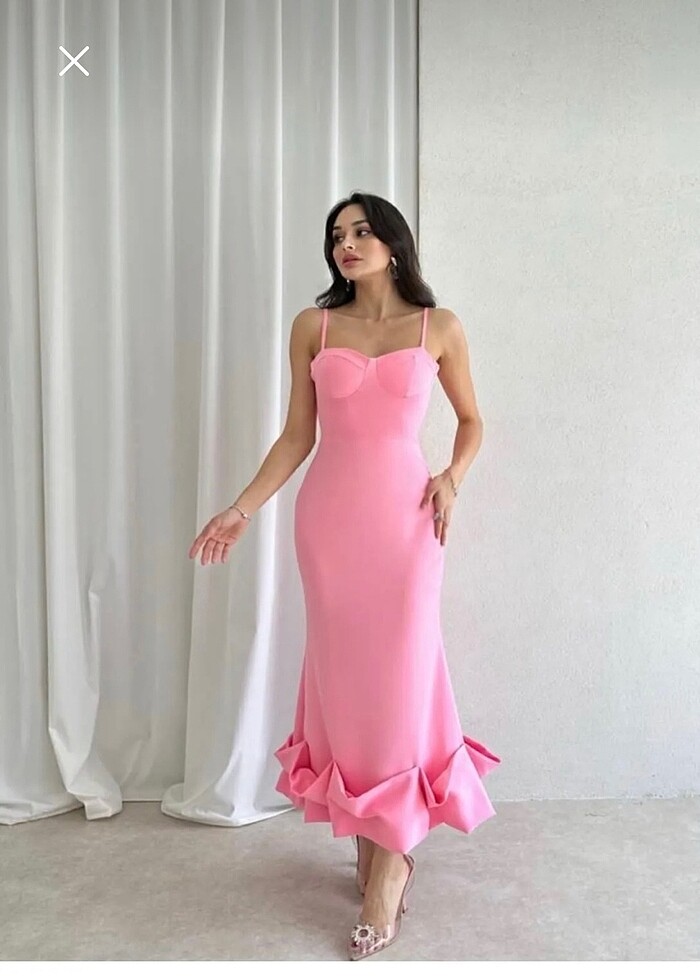 Pembe abiye - Görsel 2