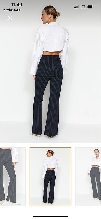 Zara Çizgili pantolon