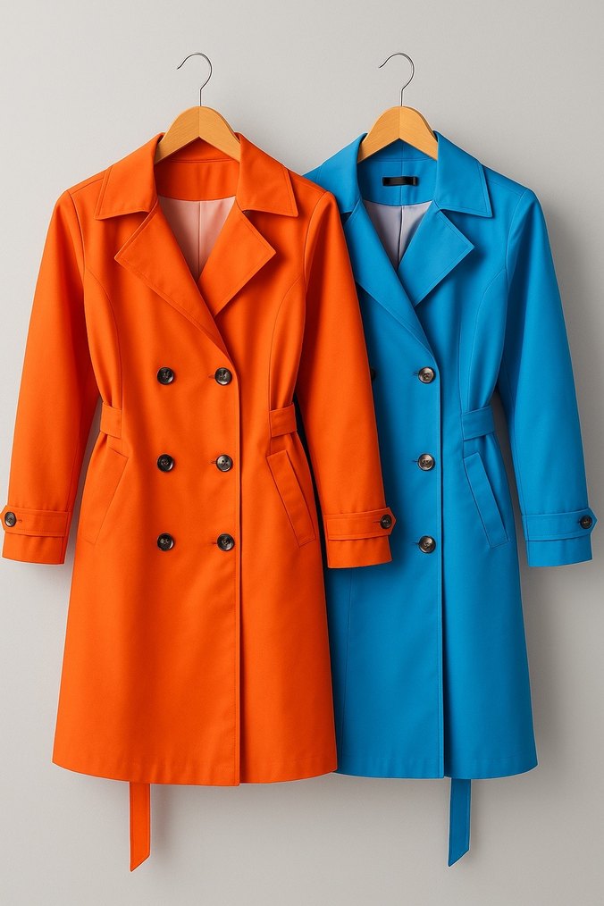 Mavi Trençkot - Görsel 2