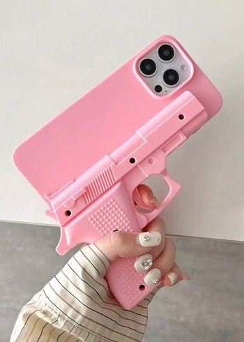 Pembe 15 Pro Max Telefon Kılıfı