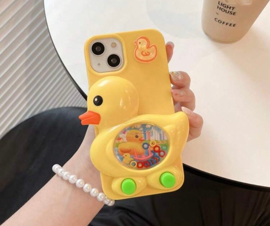 Sarı Ördek Figürlü  Telefon Kılıfı 15 pro max - Görsel 2