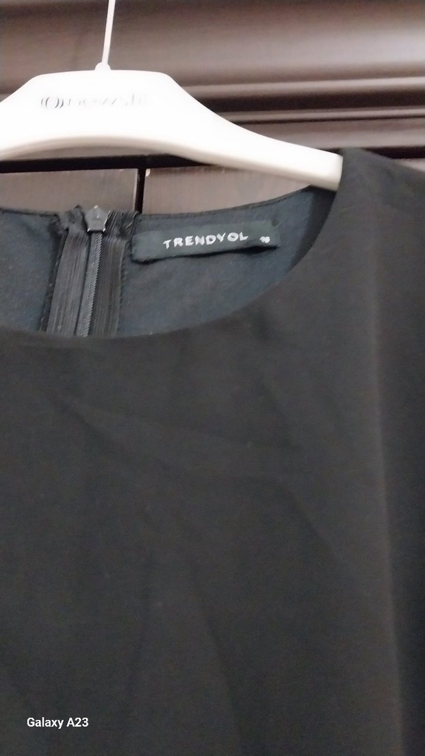 siyah  ara boy   Salaş Elbise - Görsel 4