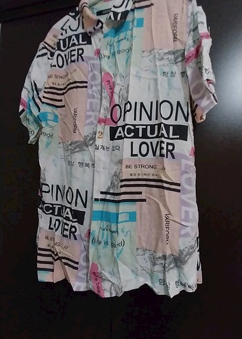 Çok Renkli Baskılı Kısa Kollu Erkek Gömlek - Görsel 3