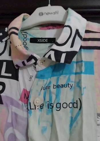 Çok Renkli Baskılı Kısa Kollu Erkek Gömlek - Görsel 2