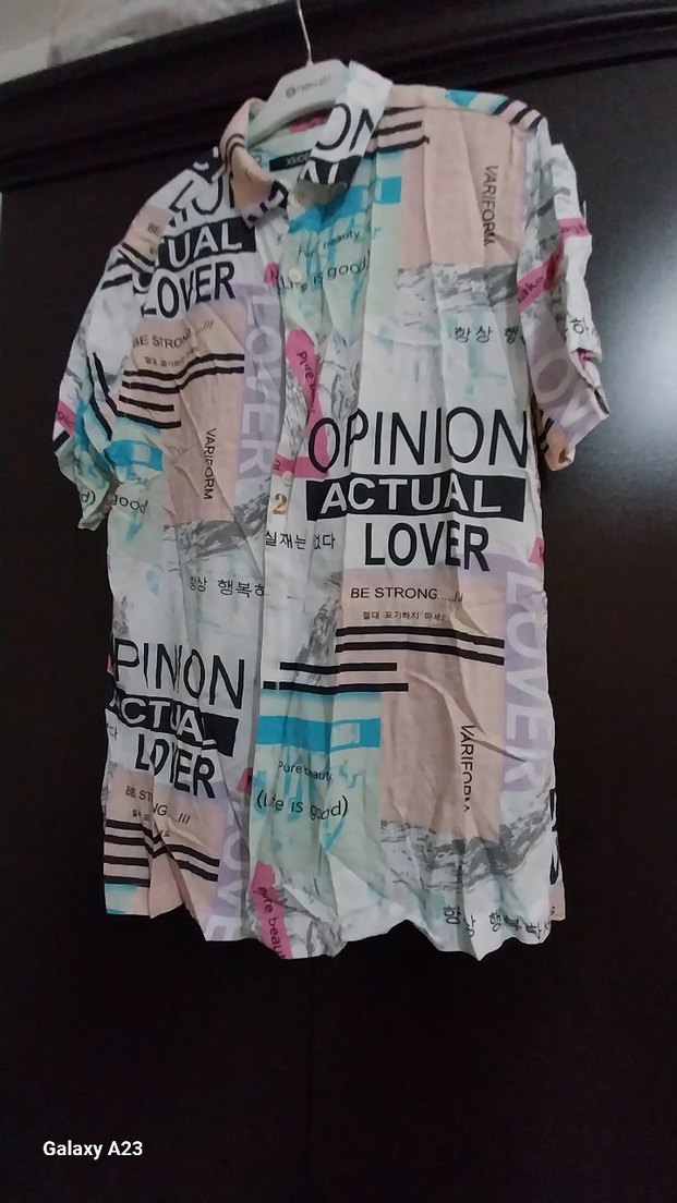 Çok Renkli Baskılı Kısa Kollu Erkek Gömlek - Görsel 3