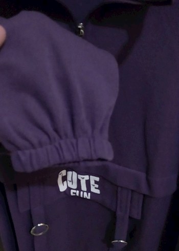 Mor Kemerli Uzun Sweatshirt - Görsel 7