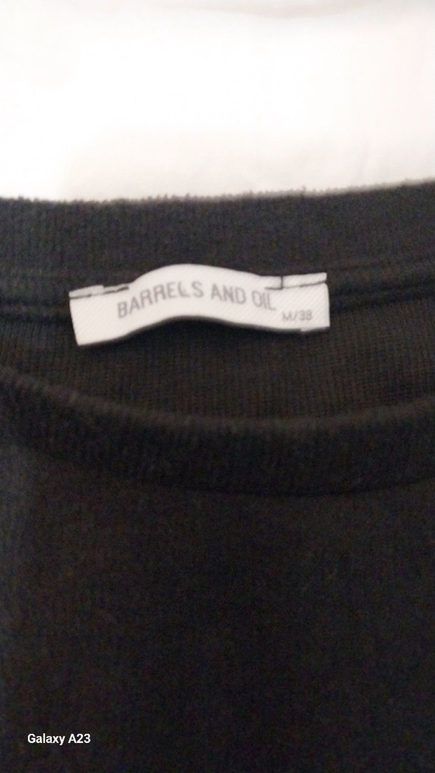 Kız Çocuk Siyah Kısa Kollu Basic Tişört - Görsel 2