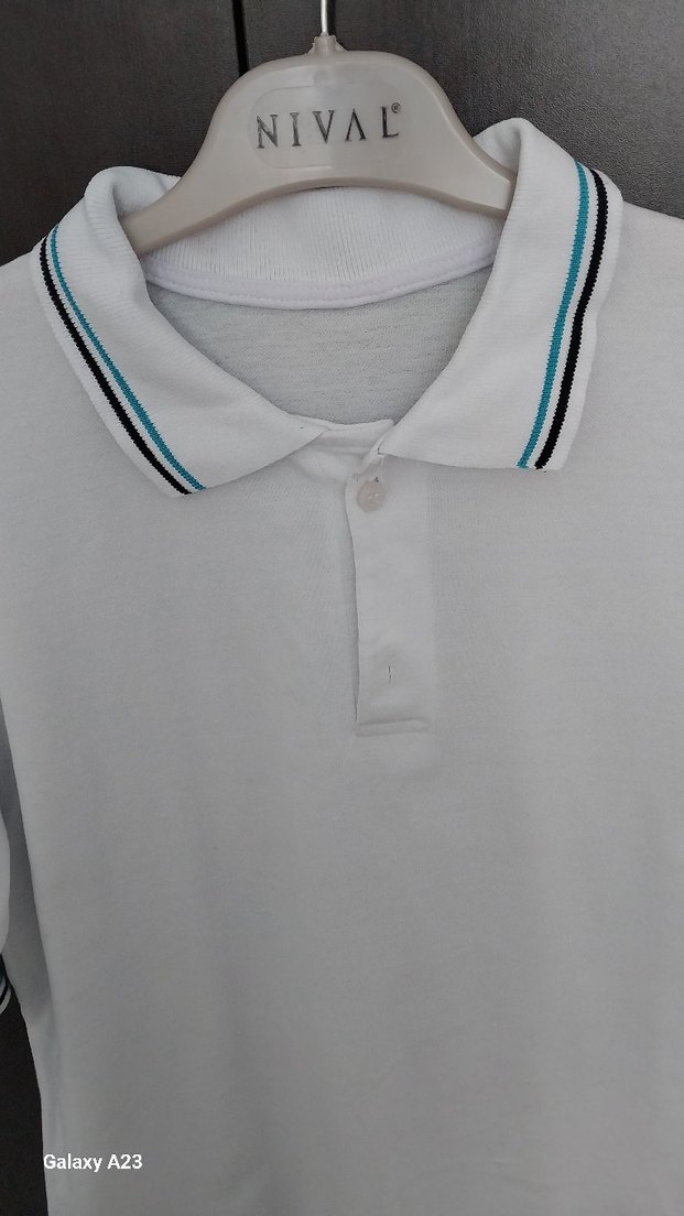 Nival Beyaz Erkek Polo Tişört - Görsel 4