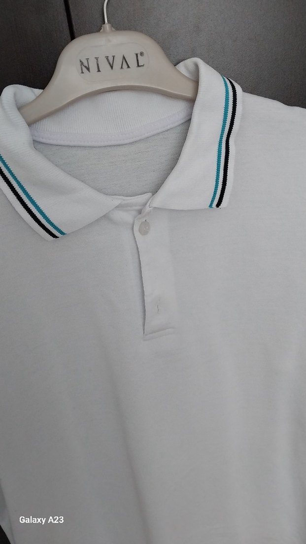 Nival Beyaz Erkek Polo Tişört - Görsel 3