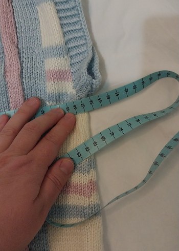 Kadın Pastel Renkli V Yaka Triko Süveter - Görsel 7