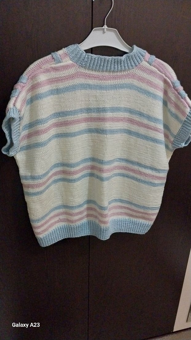 Kadın Pastel Renkli V Yaka Triko Süveter - Görsel 5