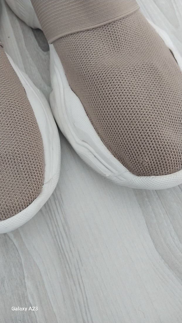 Bej Elastik Günlük Spor Ayakkabı - Görsel 2