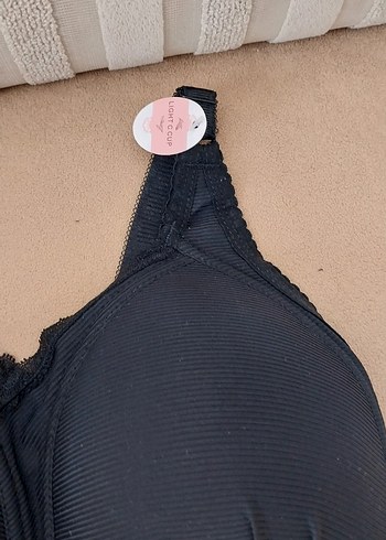 Siyah Minimalist Goth Sütyen - Görsel 4