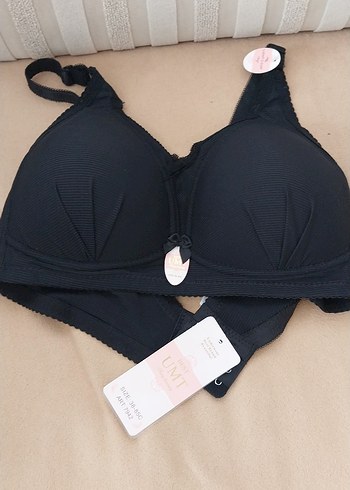 Siyah Minimalist Goth Sütyen - Görsel 2