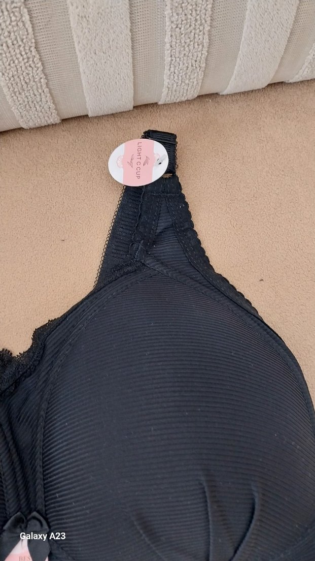 Siyah Minimalist Goth Sütyen - Görsel 4