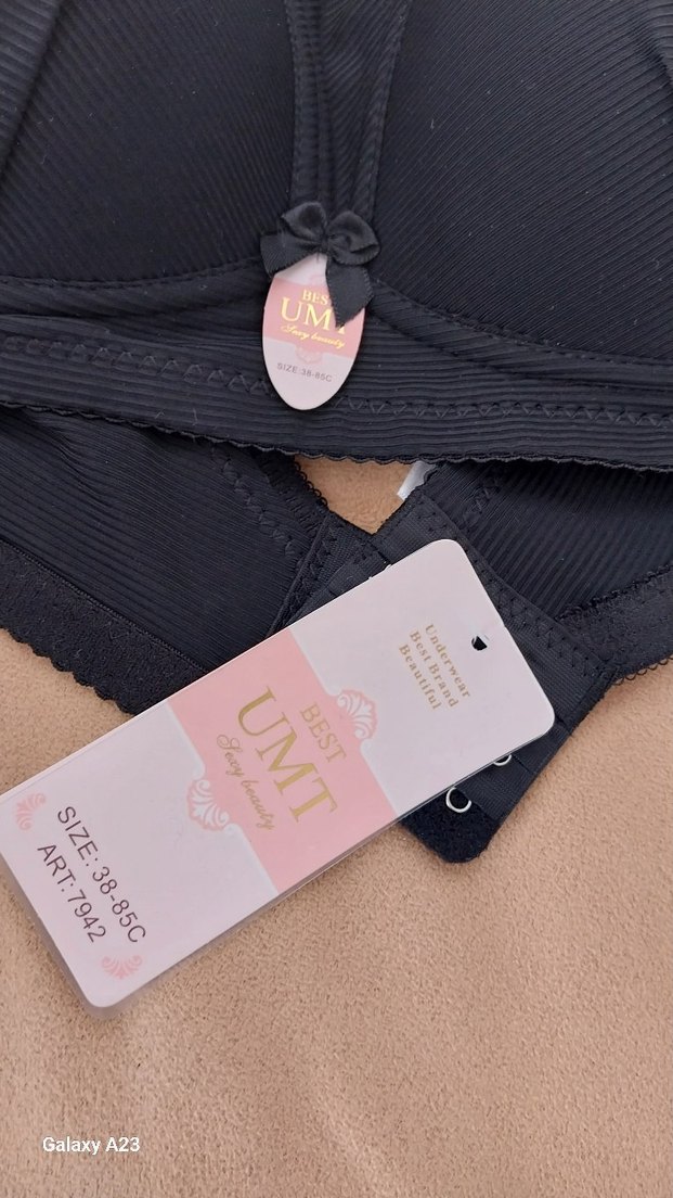 Siyah Minimalist Goth Sütyen - Görsel 5