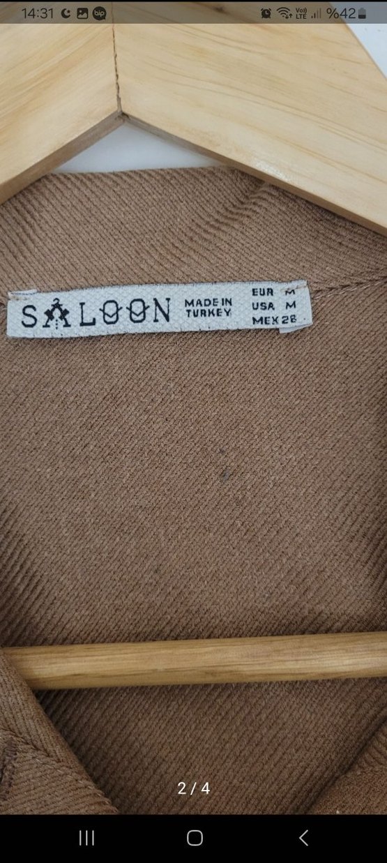 Düğmeli Kadın Gömlek, Nakış Detaylı - Görsel 2