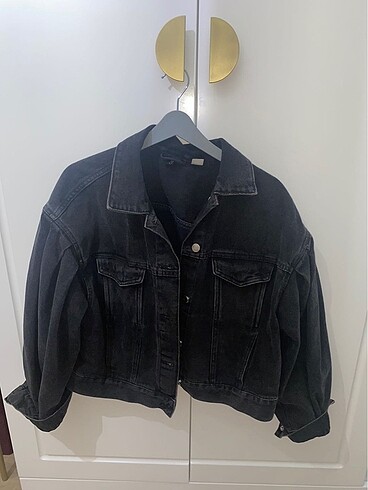 H&M BALON KOL DENİM CEKET