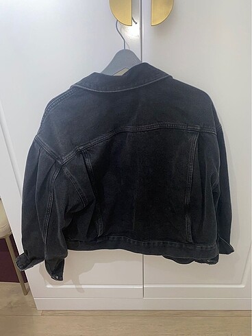 l Beden siyah Renk H&M BALON KOL DENİM CEKET