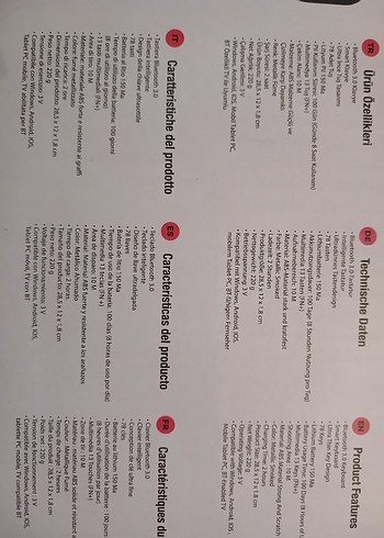 Preo K8 Mini Bluetooth Klavye Mavi - Görsel 2