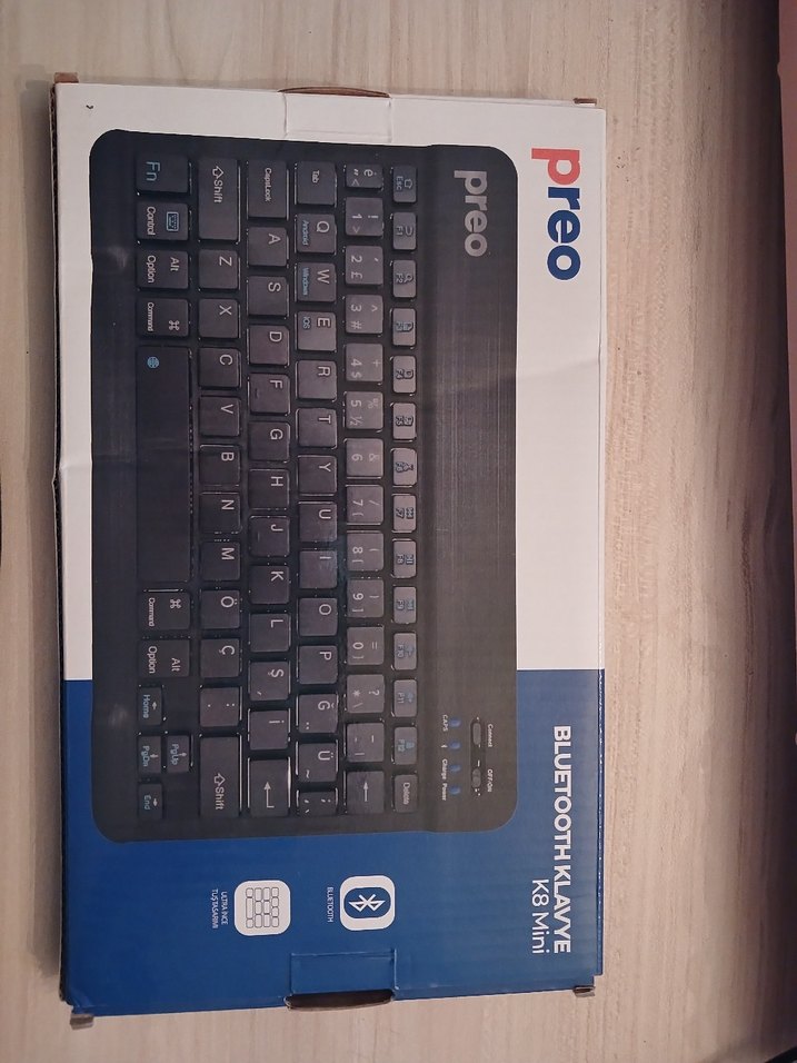 Preo K8 Mini Bluetooth Klavye Mavi - Görsel 3