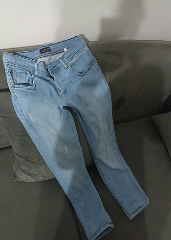 ZARA KOT DENİM PANTOLON - Görsel 2