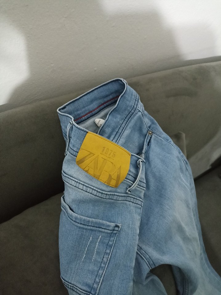 ZARA KOT DENİM PANTOLON - Görsel 3