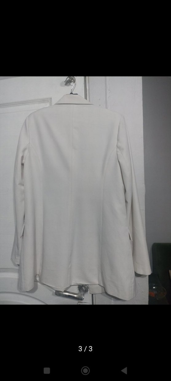 Trendyol Düğmeli Beyaz Kadın Blazer Ceket - Görsel 2