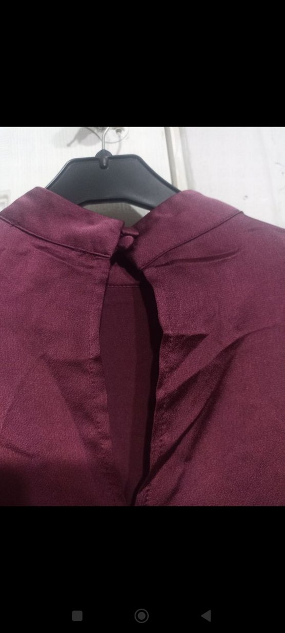 Trendyol milla Mürdüm Uzun Kollu Yüksek Yakalı Bluz - Görsel 3