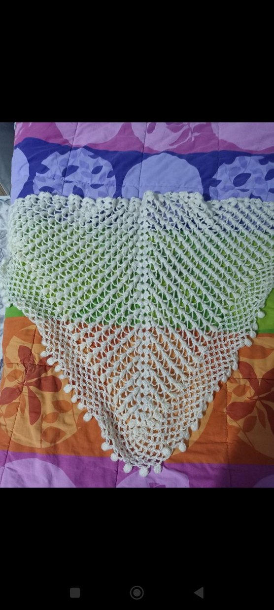 El işlemesi örgü Şal - Görsel 2