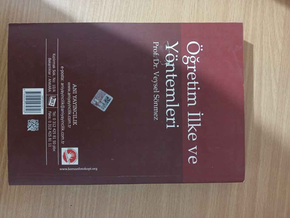 Öğretim İlke ve Yöntemleri Veysel Sönmez - Görsel 2