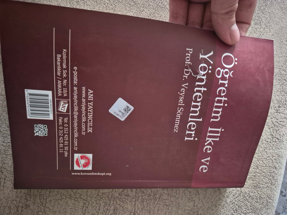 Öğretim İlke ve Yöntemleri Kitabı - Prof. Dr. Veysel Sönmez - Görsel 5