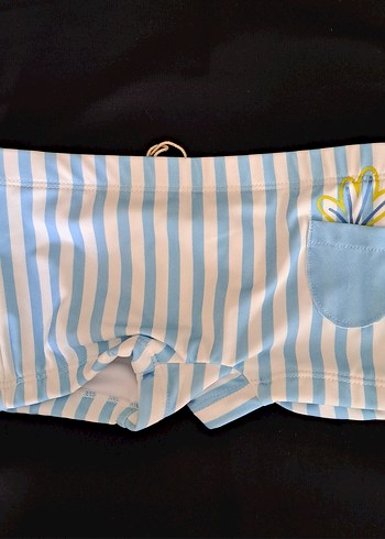 Mavi Çizgili Erkek Çocuk Mayo - Görsel 2