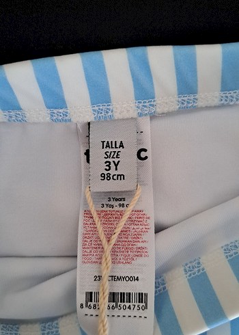 Mavi Çizgili Erkek Çocuk Mayo - Görsel 3