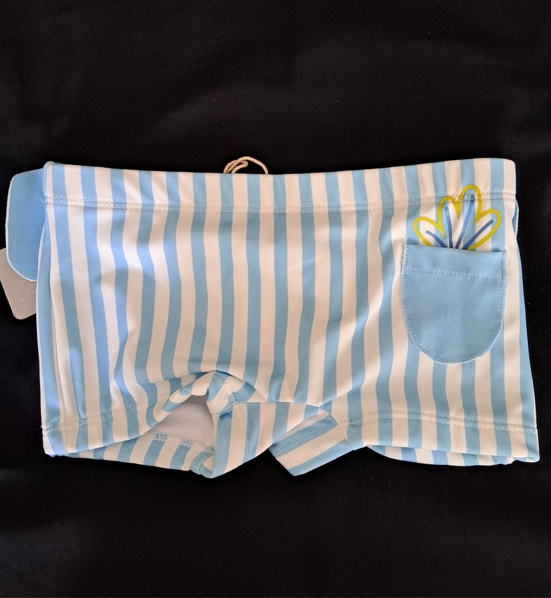 Mavi Çizgili Erkek Çocuk Mayo - Görsel 2