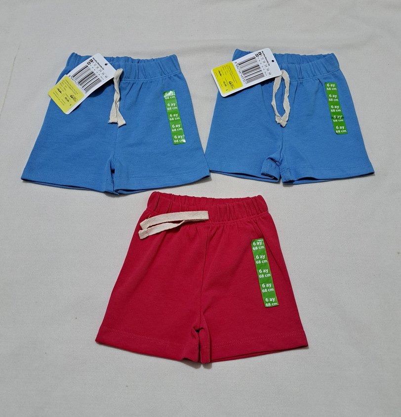 Erkek Çocuk Renkli Basic Şortlar - Görsel 2