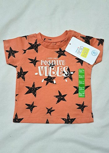 Kız Bebek Çocuk Pamuklu Renkli Kısa Kollu Tişört - Görsel 2