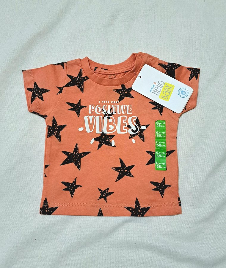 Kız Bebek Çocuk Pamuklu Renkli Kısa Kollu Tişört - Görsel 2