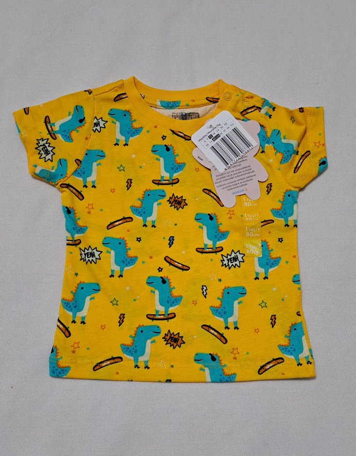 Erkek Çocuk tişörtü ve zıbın - Görsel 3