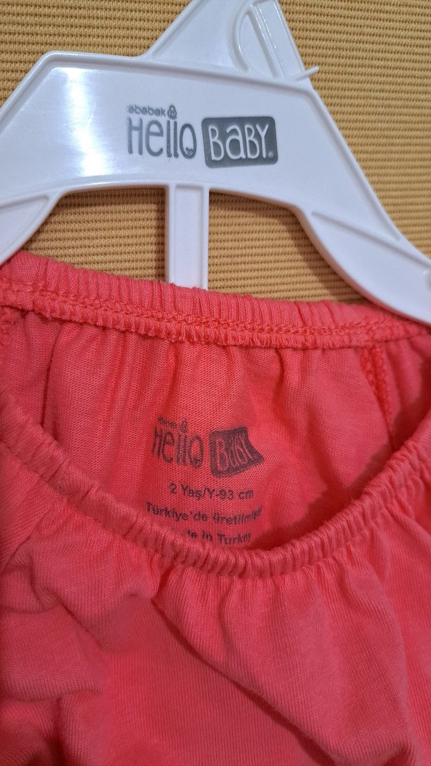 Kız Bebek Kalp Desenli Fırfırlı Takım - Görsel 3