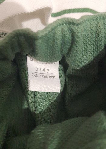 3 Yaş Beden yeşil Renk Uzun Kollu Bebek Erkek Takımı Yeşil Pantolon