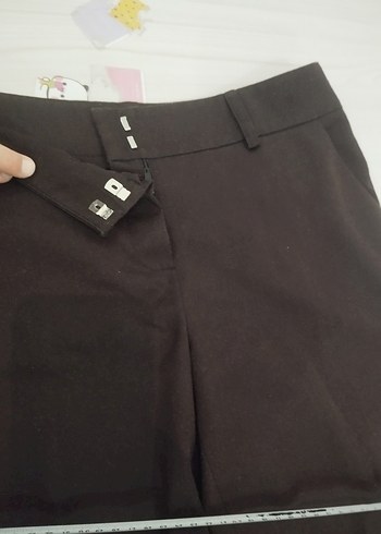 Siyah Kadın Ofis Kumaş Pantolon - Görsel 7