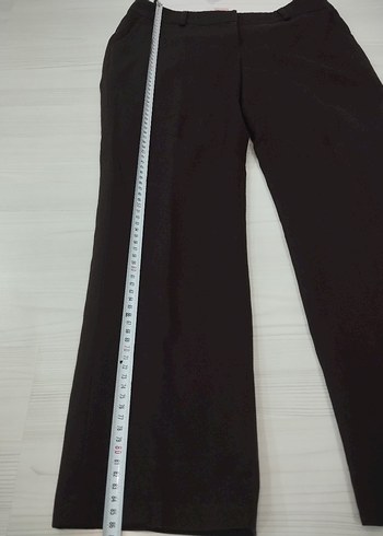 Siyah Kadın Ofis Kumaş Pantolon - Görsel 6