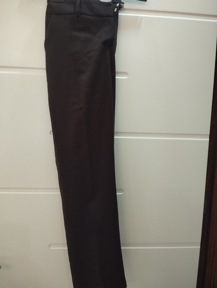 Siyah Kadın Ofis Kumaş Pantolon - Görsel 5