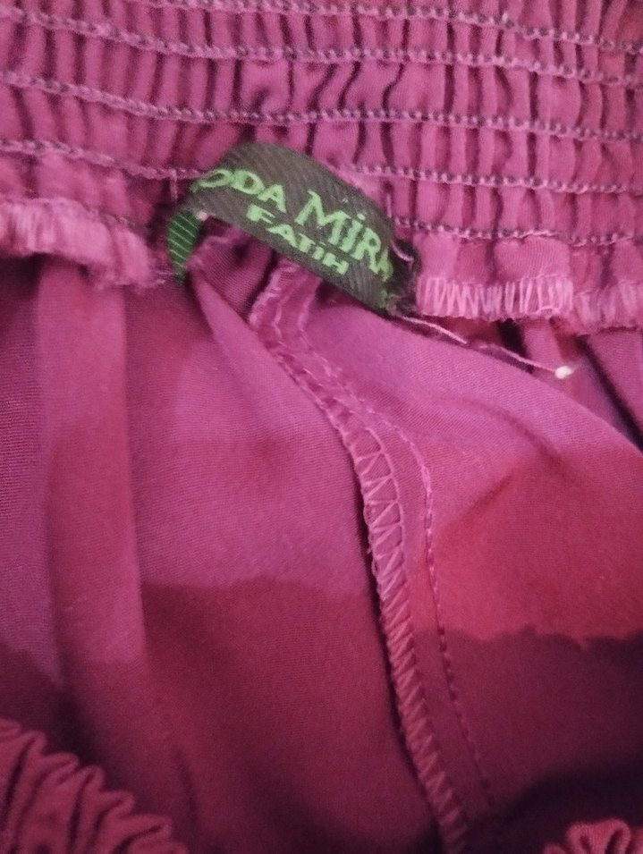 Bordo Uzun Kadın Elbise - Görsel 4