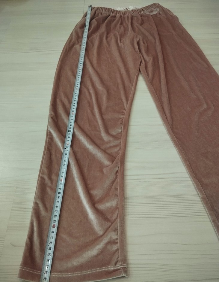 Bej Kadın Kadife Rahat Kesim Pijama - Görsel 3