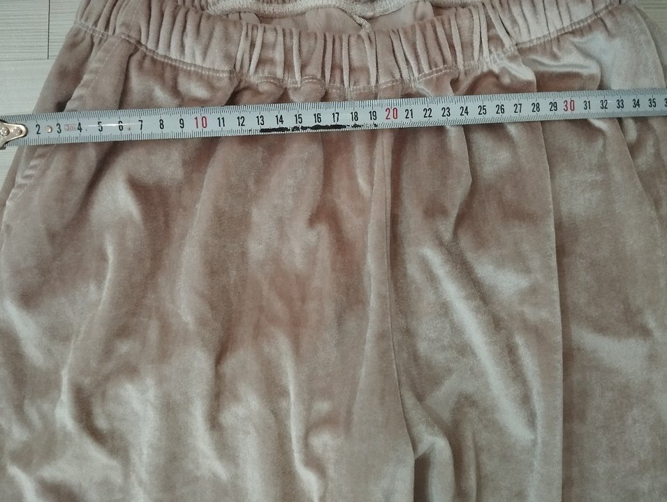 Bej Kadın Kadife Rahat Kesim Pijama - Görsel 4