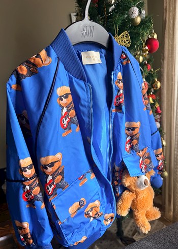 Peluş Ayı Figürlü Mevsimlik mont - Görsel 5